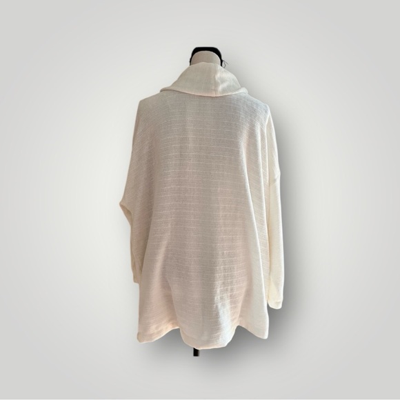 J Jill white chenille cowl neck tunic - Picture 2 of 7